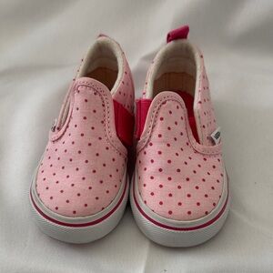 Vans Kids Pink Dot Slip-On Sneakers